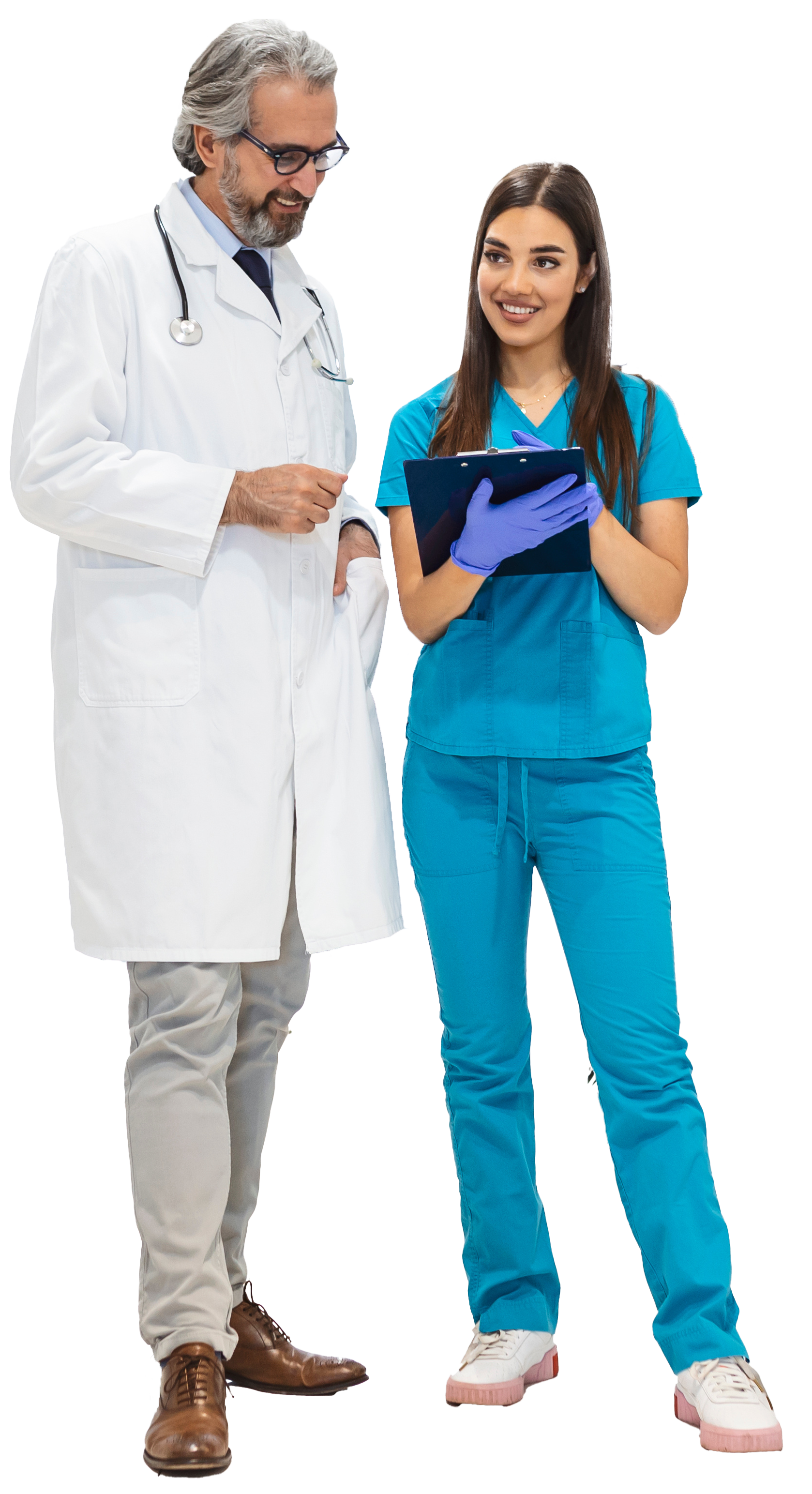 doctor and nurse standing